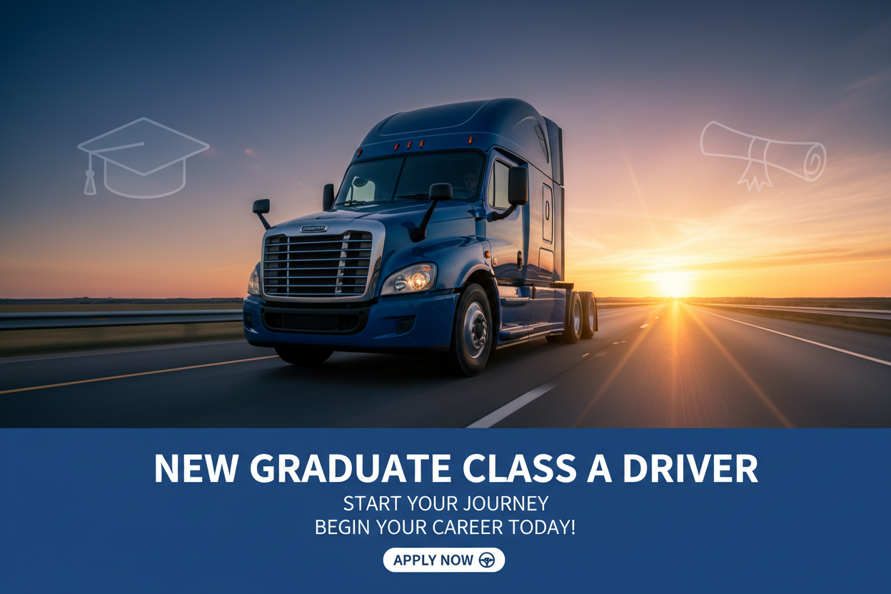 New Graduate OTR Class A Driver: Hiring in Multiple States: Earn $1,000+ as a New Graduate